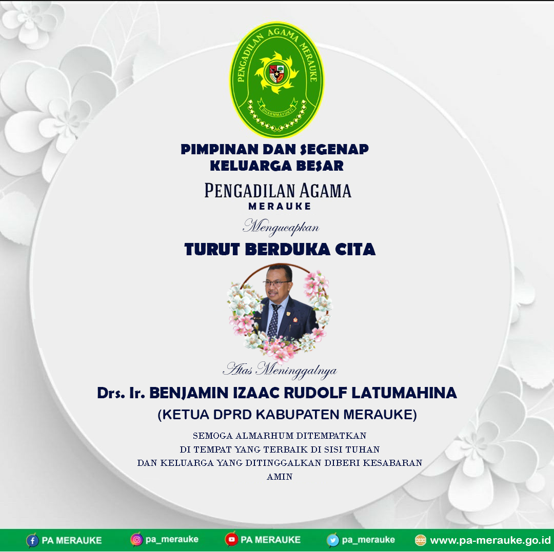 Ucapan Duka Ketua DPRD Merauke